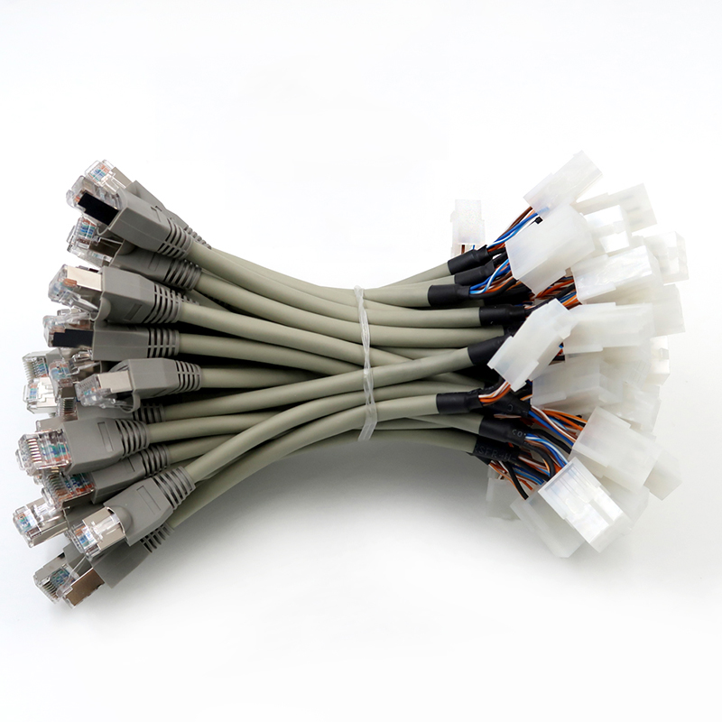 CAT6 rj45 産業用イーサネット ケーブル カスタマイズされたワイヤリング ハーネス ソリューション 