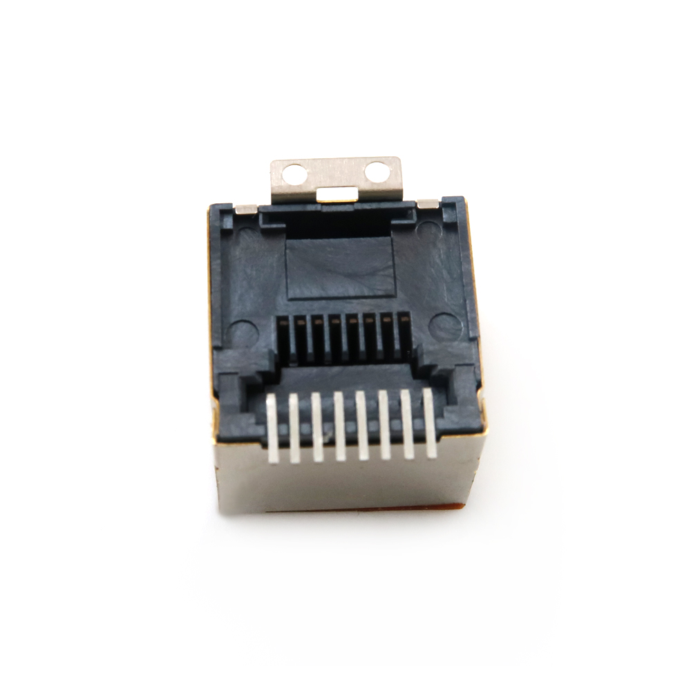 RJ45男性男性PCB連接器屏蔽RJ-45 8P8C插頭CAT5E CAT7 CAT6 CAT6A CAT6 CAT6A KEYSTONE JACK ETHERNET RJ45插座連接器