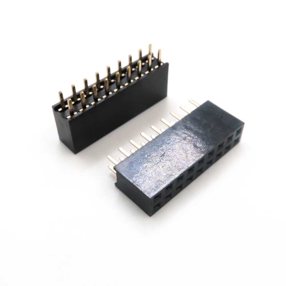 En-t&ecirc;te de carte PCB &agrave; broche femelle IDC 1,27 mm 2,0 mm 2,54 mm