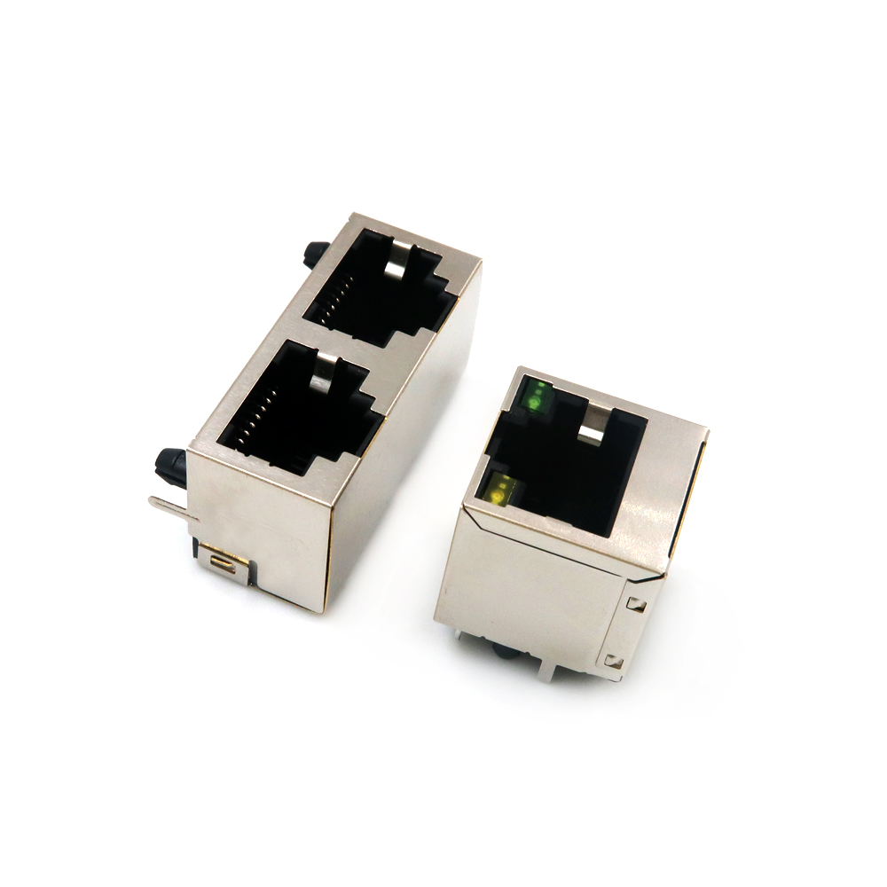 Chất Lượng Cao RJ45 RJ45 M&ocirc; Đun Jack 8P8C Cổng Kết Nối RJ45 G&oacute;c C&oacute; Đ&egrave;n LED C&oacute; Chốt 1X1Port Nữ RJ11 Ổ Cắm Cổng Kết Nối