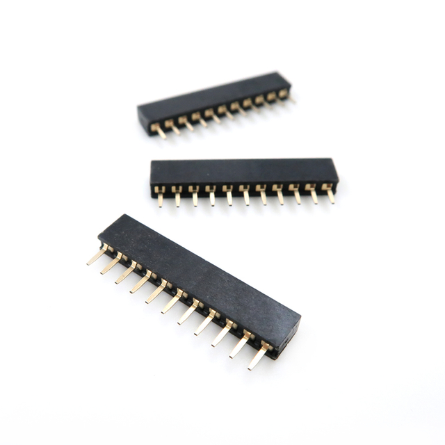 Connecteur d'en-t&ecirc;te de broche m&acirc;le femelle, OEM d'usine, pas de 2mm 1.27mm 1.0 2.0 2.54, simple Double rang&eacute;e 1.27 2.54mm