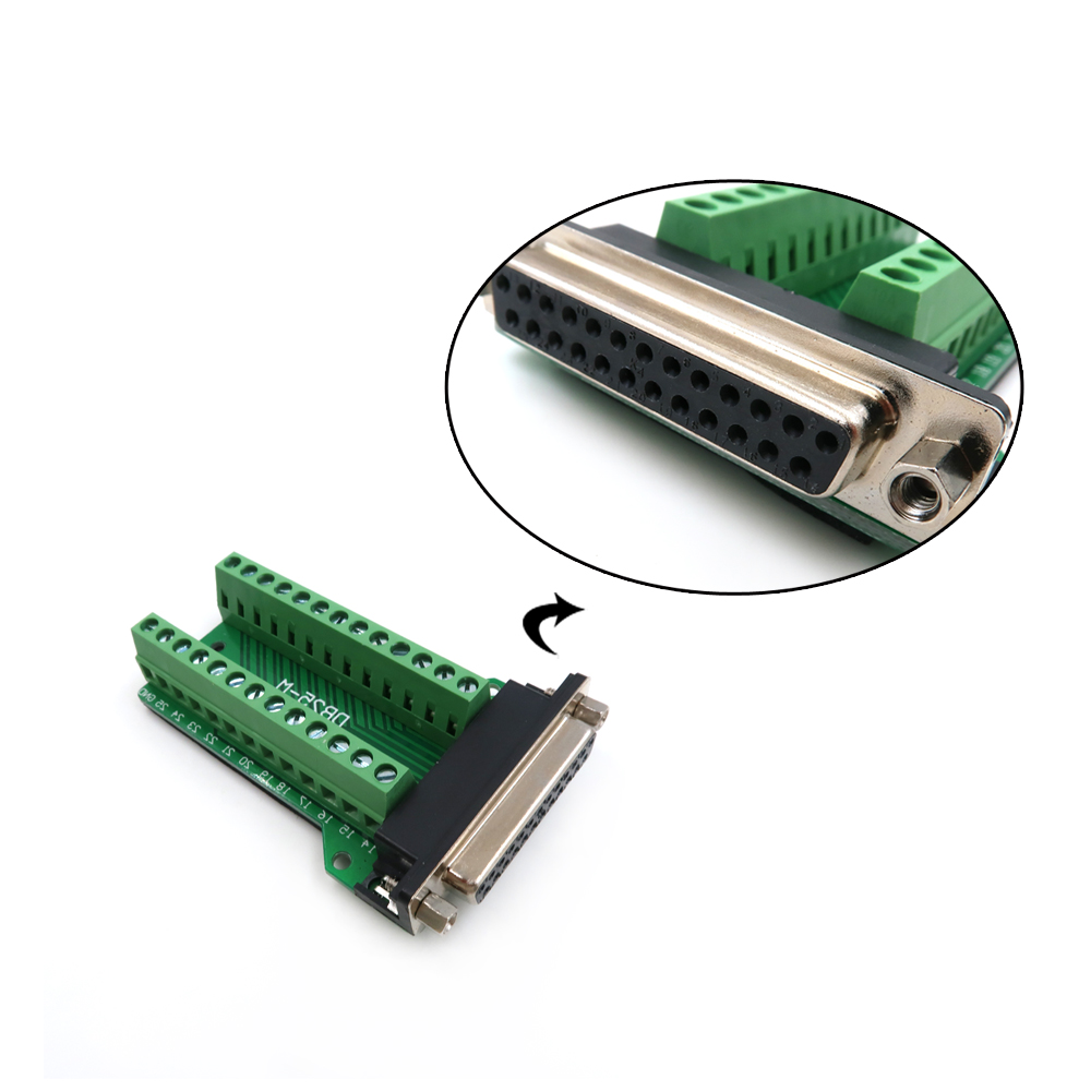 D-SUB Lehimsiz 9pin 15 Pin 25pinErkek Dişi Fiş Koparma Terminalleri Vidalı Tip Konnekt&ouml;r