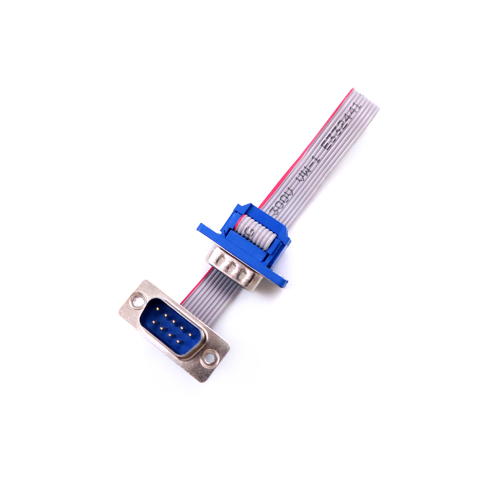 dB9 Male to Female Connector D-SUB Cable Flat Ribbon Cable 