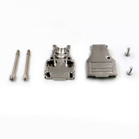 DB 15PIN พร้อมสกรูยาว D SUB Connector ฝาครอบเปลือกโลหะ D-sub Hoods