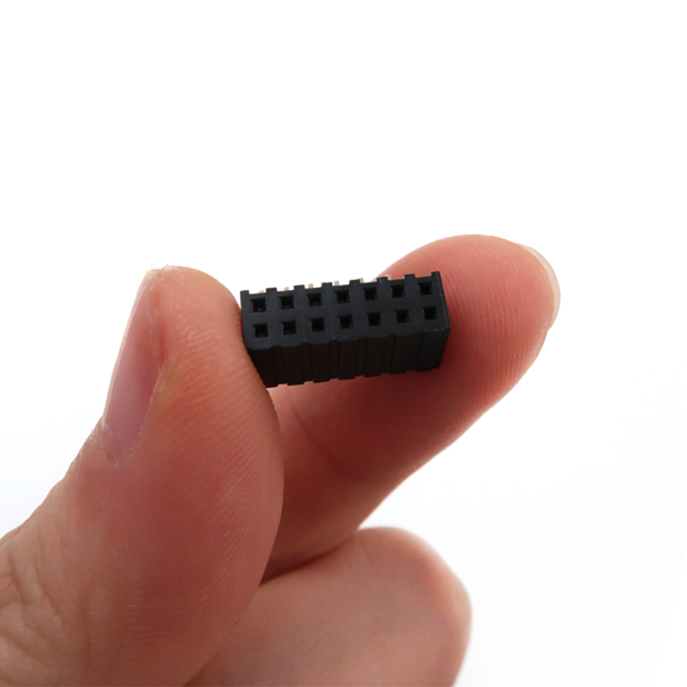 hona 1,27 stifts huvudkontakt hona 2x7p 14 stift 2,54 mm delning Hona h&ouml;ger enkelradsvinkel Stifthuvud