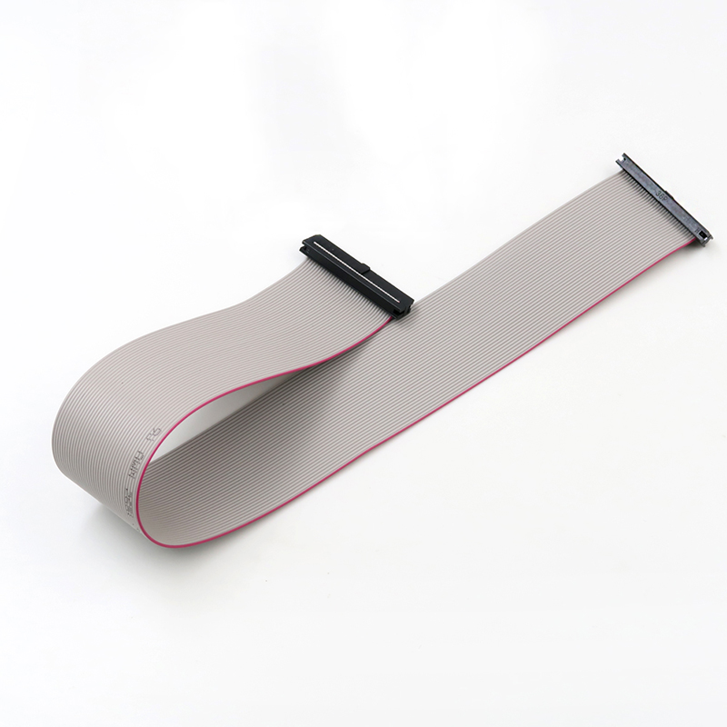Custom 2,54 mm IDC Type Idc Gr&aring; Flat Connector Kabelmontering Fleksibel kabel