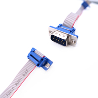 dB9 Male ad Female Connector D-SUB Cable Flat Ribbon cable 