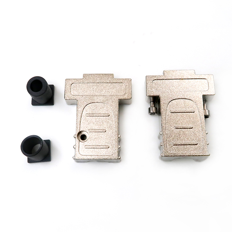 긴 나사 D SUB 커넥터 커버 셸 금속 D-서브 후드가 있는 DB 15PIN