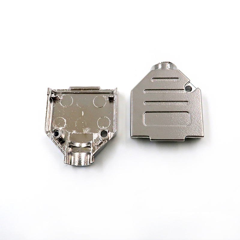 긴 나사 D SUB 커넥터 커버 셸 금속 D-서브 후드가 있는 DB 15PIN