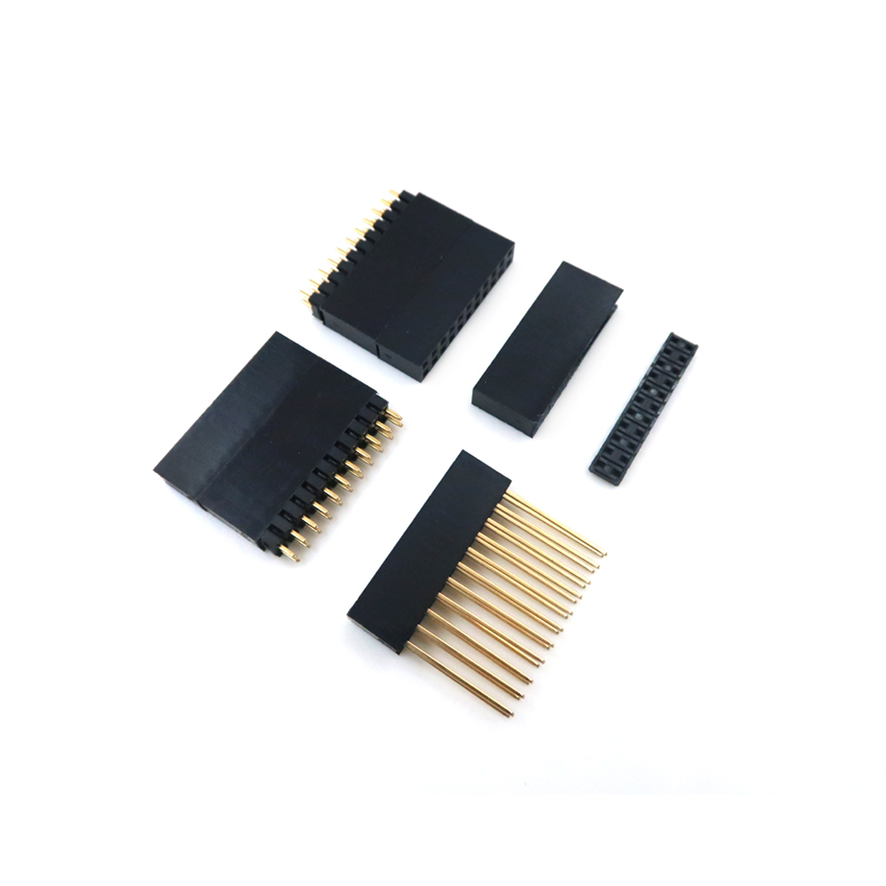 &Ouml;zel 2pin-40pin DIP SMT 1.27mm 2.0mm 2.54mm &Ccedil;ift Sıralı Dişi Pin Başlığı