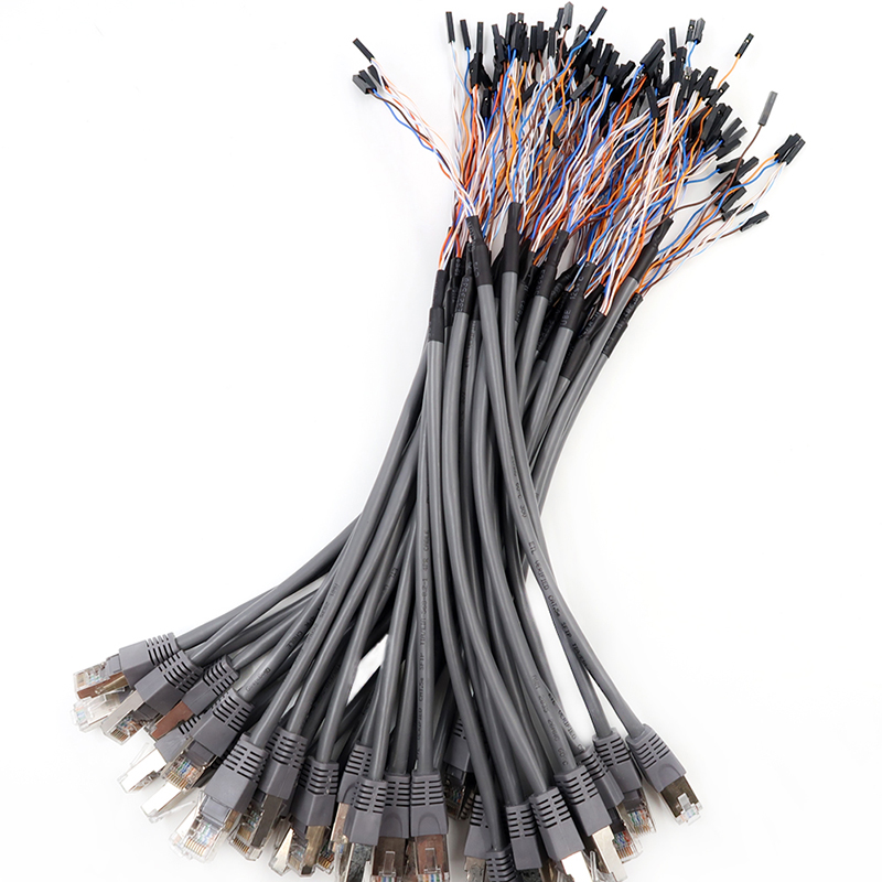 CAT6 rj45 産業用イーサネット ケーブル カスタマイズされたワイヤリング ハーネス ソリューション 