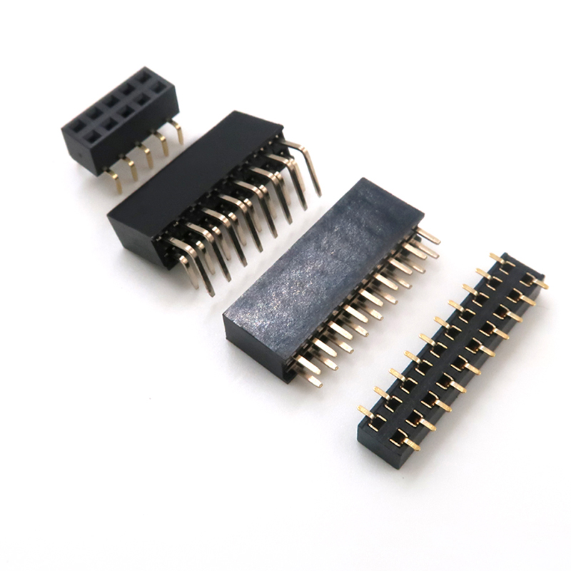 En-t&ecirc;te de carte PCB &agrave; broche femelle IDC 1,27 mm 2,0 mm 2,54 mm