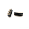 Groothandel pin header connector 1,27 mm steek H = 2,5 dubbele rij dubbele laag rechte DIP 2-40pin