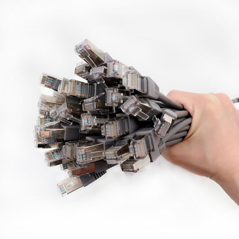 Solu&ccedil;&atilde;o personalizada de cablagens da ind&uacute;stria CAT6 rj45 cabo Ethernet 