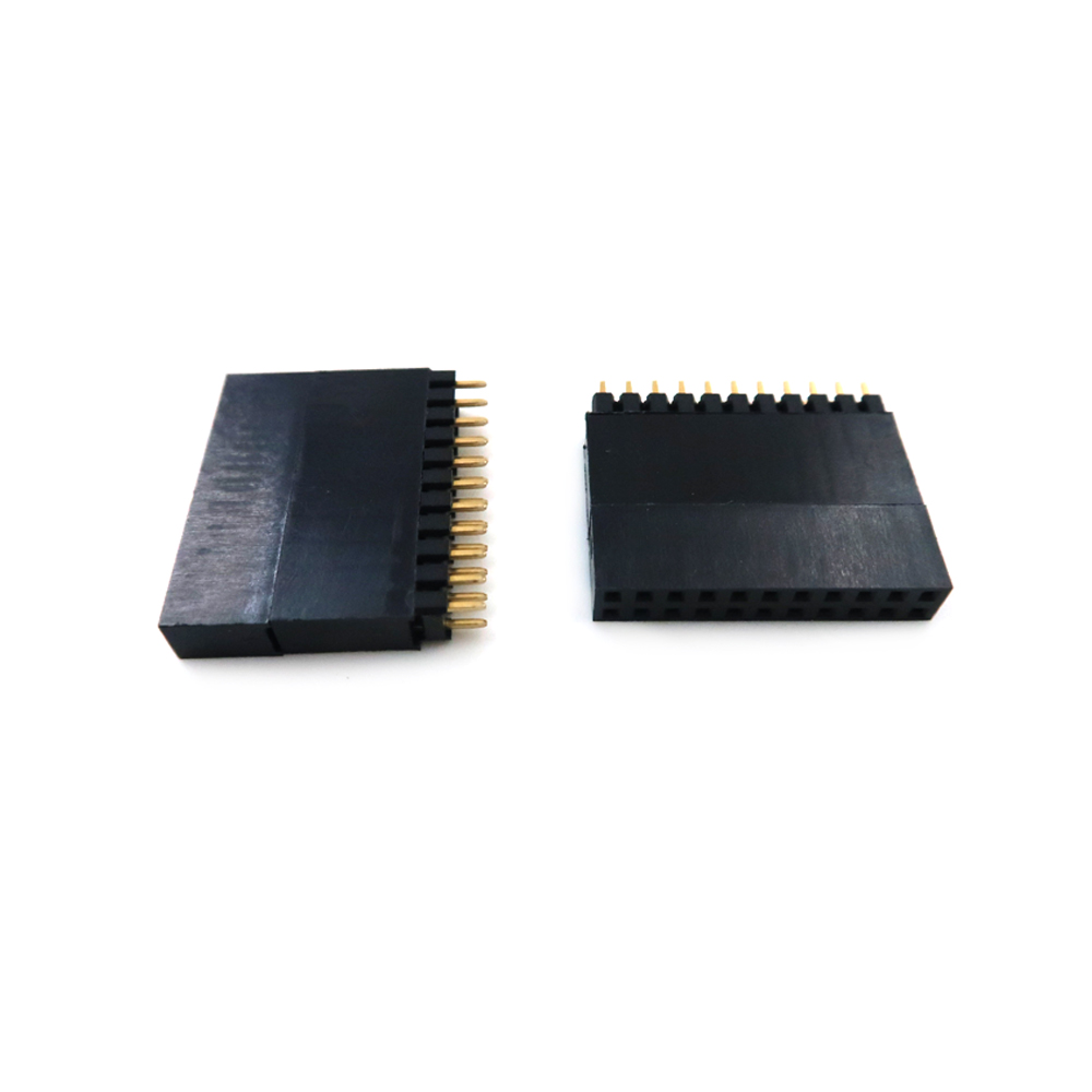 &Ouml;zel 2pin-40pin DIP SMT 1.27mm 2.0mm 2.54mm &Ccedil;ift Sıralı Dişi Pin Başlığı