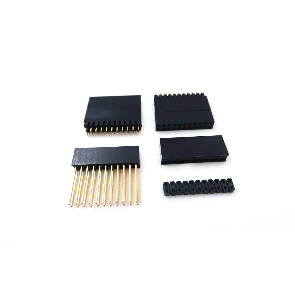 &Ouml;zel 2pin-40pin DIP SMT 1.27mm 2.0mm 2.54mm &Ccedil;ift Sıralı Dişi Pin Başlığı