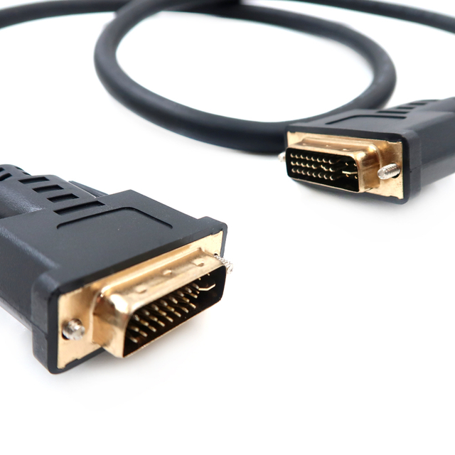 کابل DVI 24+1 کابل مانیتور رایانه ای DVI سیگنال ویدیویی HD کابل مردانه مرد به مرد