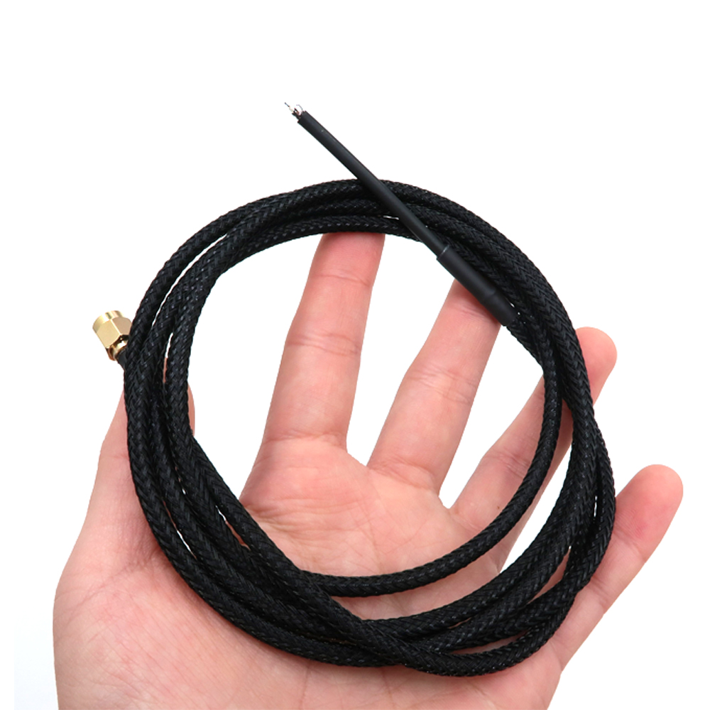 Pienih&auml;vi&ouml;inen kullattu Pigtail WiFi-antennin jatkokaapeli RG174 RF SM A naaras koaksiaalikaapeli 1 m