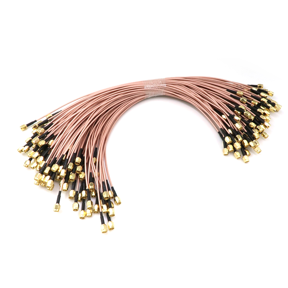 RP Spina Interruttore N TNC BNC UHF MCX MMCX TS9 CRC9 Cavo a spirale dritto ad angolo retto RG316 per WIFI