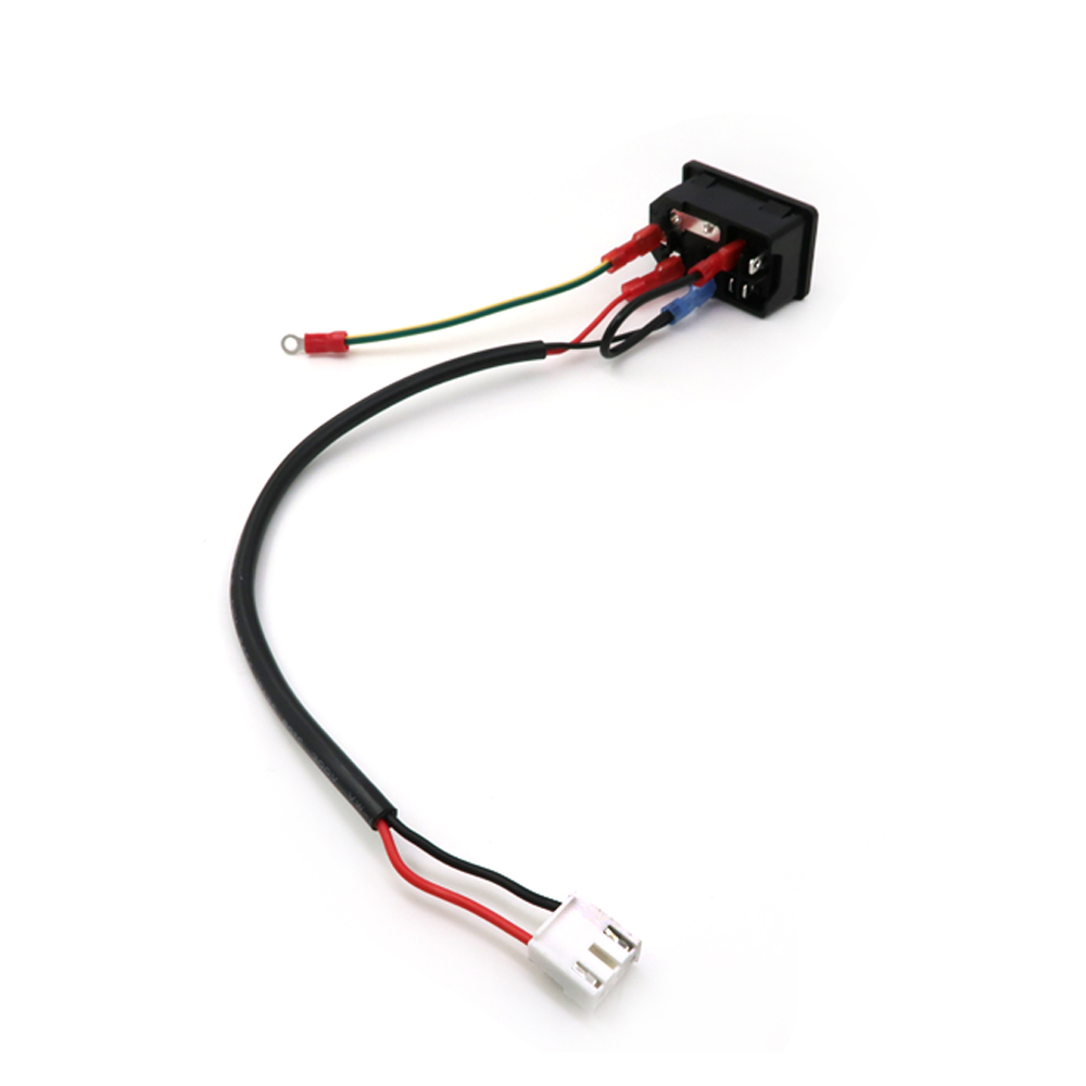 Chicote de fios autom&aacute;tico personalizado de alta qualidade com interruptor de fus&iacute;vel plugue macho chicote el&eacute;trico premium