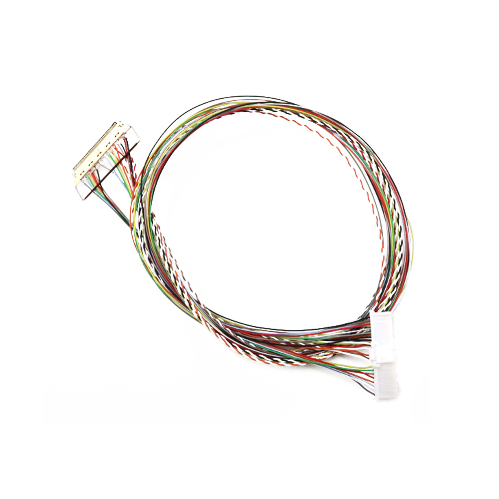 Fabriksproducerande f&auml;rgad LVDS-kabel enligt kundens krav Ledningskabel