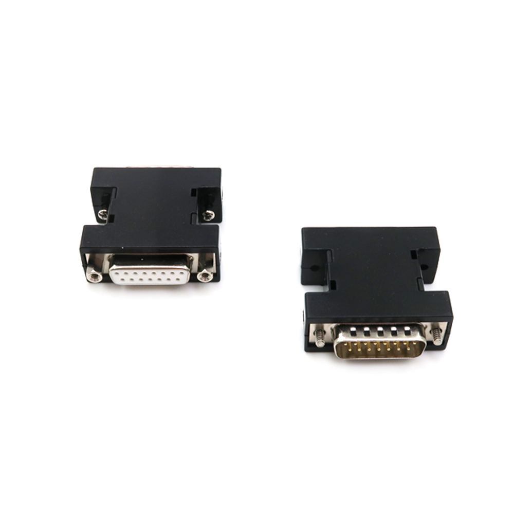 DB 쉘 D-SUB 커넥터 후드 DB15 암수 쉘