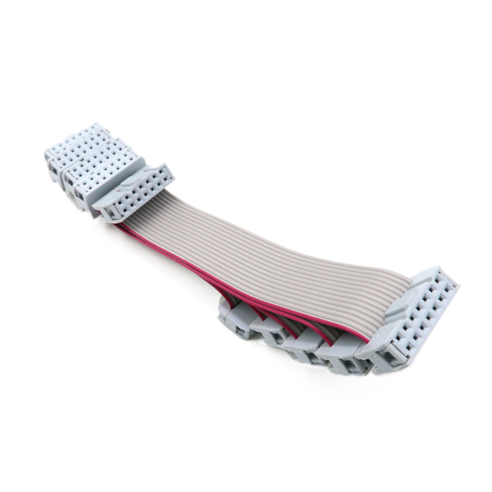 2.54mm Pitch FC-6/8/10/12/14/16/18/20/24/26/30/34/40/50 Pin JTAG ISP Gray Flat Ribbon Data Cable PARA SA DC3 IDC BOX Header
