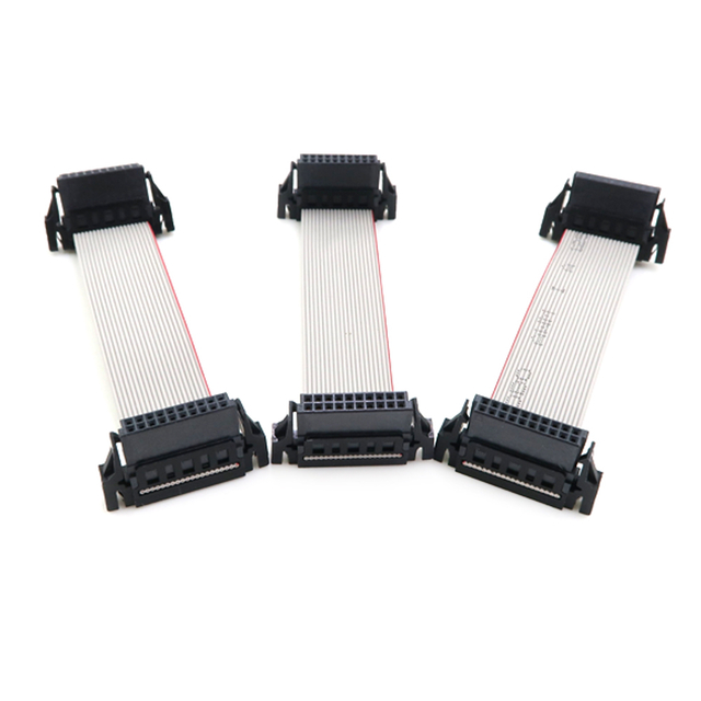 Đầu nối c&aacute;p IDC C&aacute;p phẳng m&agrave;u x&aacute;m 2.0mm UL2651 6 8 10 14 16 20 24 36 50 Pin Ribbon Cable