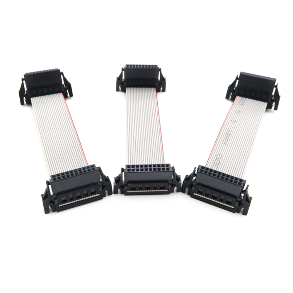 IDC kabelski priključek 2,0 mm naklon UL2651 siv ploščati kabel 6 8 10 14 16 20 24 36 50 nožni trakasti kabel