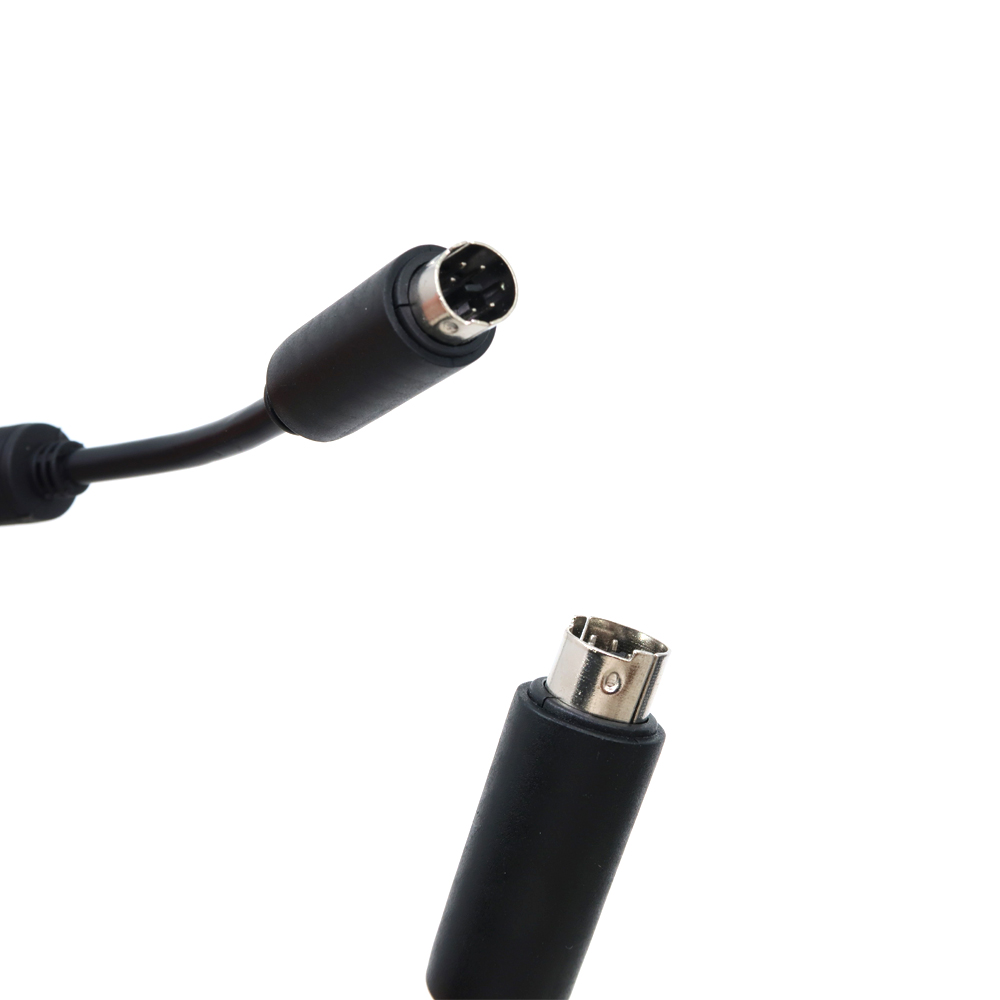 Kabel przemysłowy 130 mm męski kabel z wtyczką Mini DIN z wtyczką DC3.5 do męskiego kabla audio Mini DIN 10 p