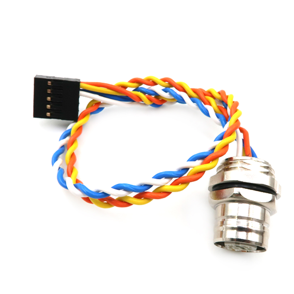 M12 IP67 连接器电缆电气螺旋电缆组件