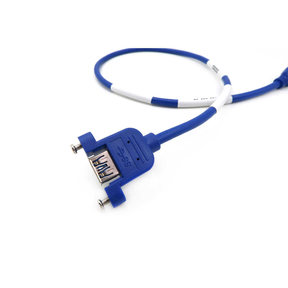 USB 3.0 A 유형 남성 - 패널 장착 나사가 있는 여성 연장 케이블 맞춤 주문 지원
