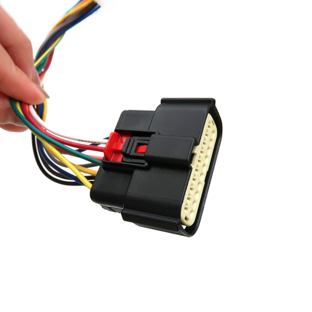 20-nastainen Molex MX150 tiivistetty vedenpit&auml;v&auml; automaattinen liitin 1,25 mm:n 6-nastaiseen johtosarjaan