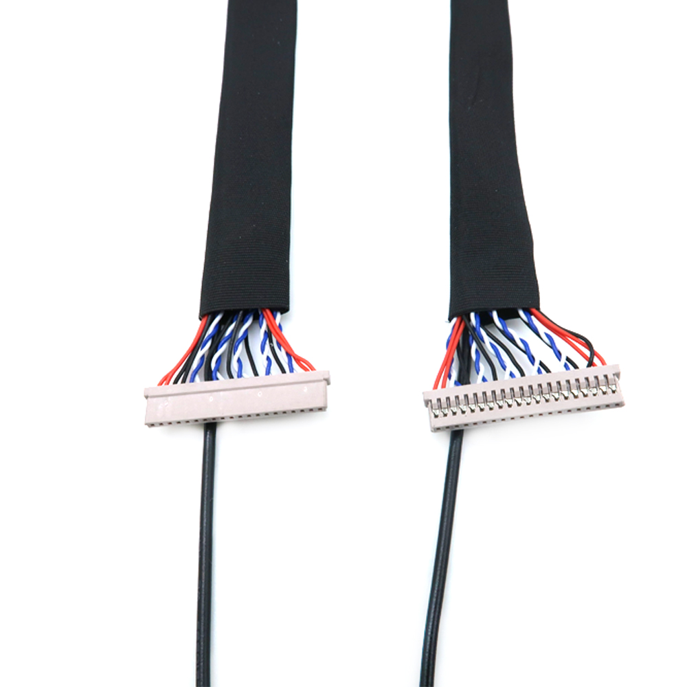 Standard-Kabelbaumkabel DF14-20P LVDS-Kabel 40-poliges LCD-Bildschirm-Panel-Kabel