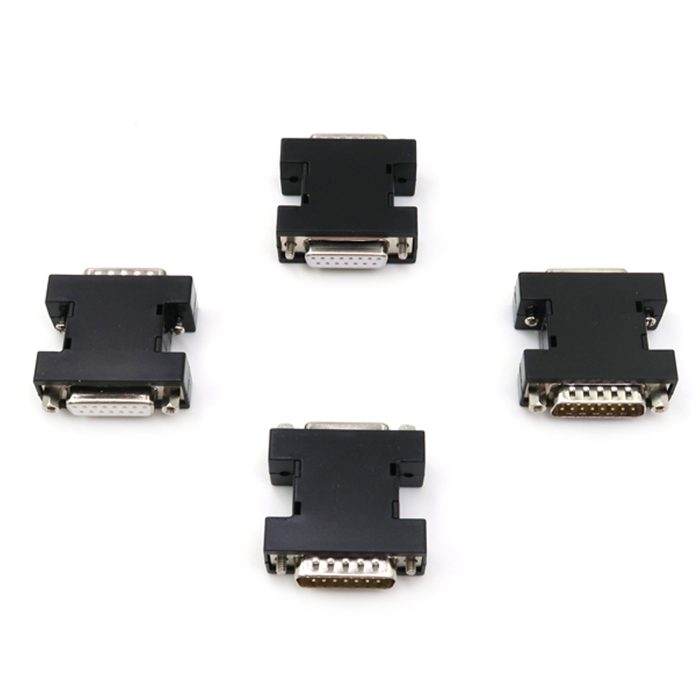 DB 쉘 D-SUB 커넥터 후드 DB15 암수 쉘