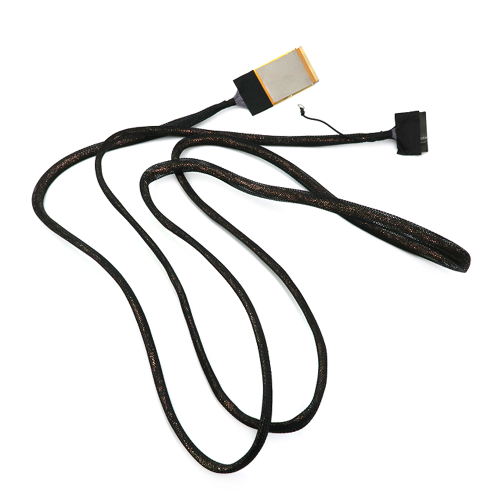 สายเคเบิลหน้าจอ EDP แบบกำหนดเอง 0.5 มม. ขั้วต่อคู่ 4K สายโคแอกเซียล Lvds I-PEX 20454 40Pin