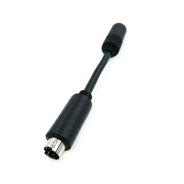 Industrikabel 130 mm hane mini DIN-kontaktkabel med DC3.5-kontakt till mini-DIN 10p hanljudkabel