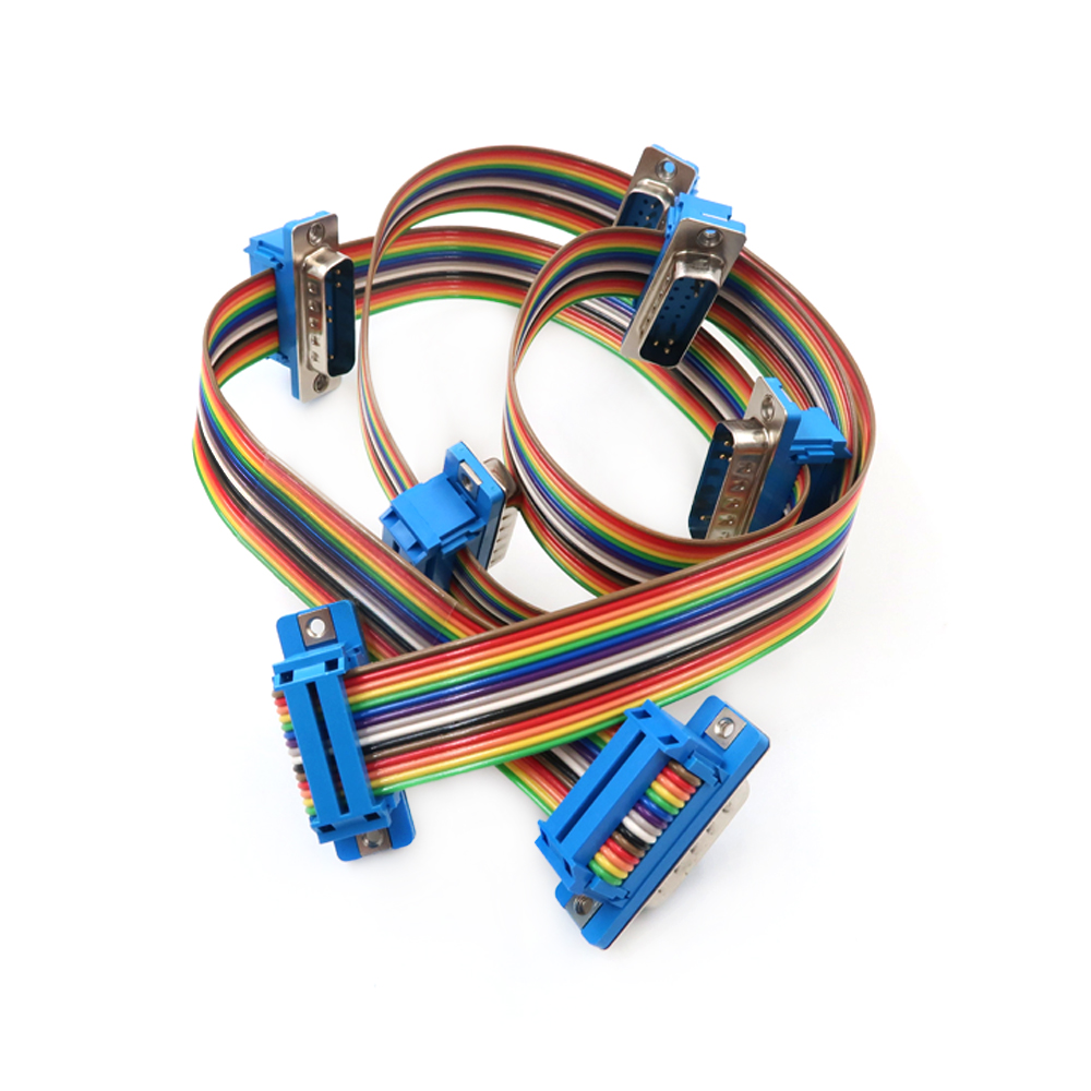 DB9 DB15 DB25 DB37 DIDC Разъем &laquo;папа-мама&raquo; Удлинительный кабель плоского кабеля IDC