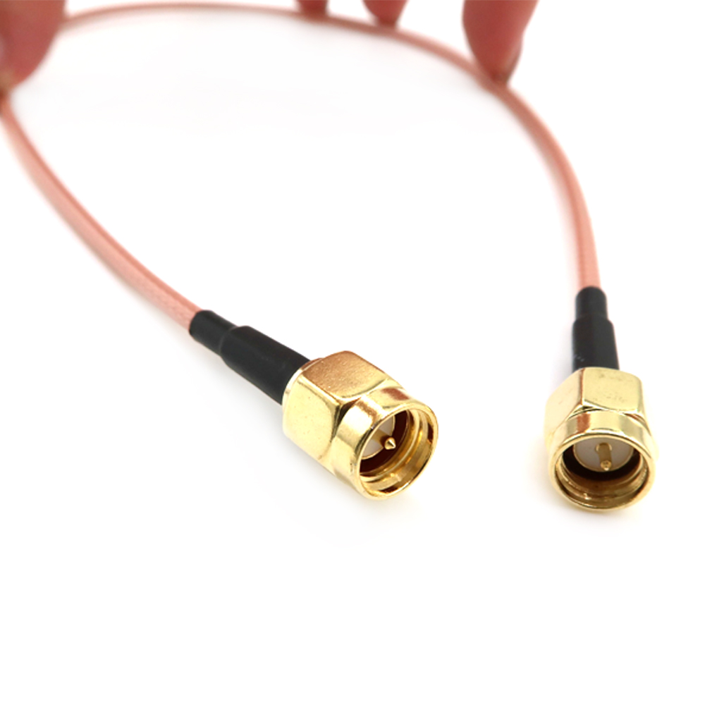 Commutateur de prise RP N TNC BNC UHF MCX MMCX TS9 CRC9, c&acirc;ble queue de cochon droit &agrave; Angle droit RG316 pour WIFI