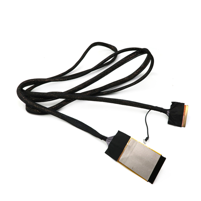 Il cavo su ordinazione dello schermo di EDP 0.5mm si raddoppia cavo coassiale I-PEX 20454 40Pin di Lvds del connettore 4K