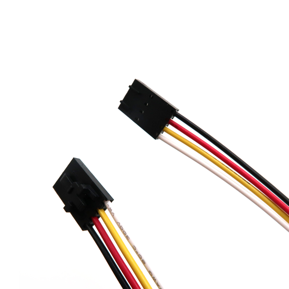  Sản xuất t&ugrave;y chỉnh Đầu nối Dupont 4pin với lắp r&aacute;p c&aacute;p