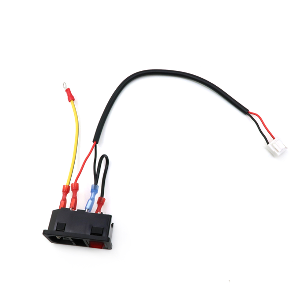 Chicote de fios autom&aacute;tico personalizado de alta qualidade com interruptor de fus&iacute;vel plugue macho chicote el&eacute;trico premium