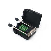 DB9 9-stifts l&ouml;dfri header-port hane och hona SUB-kontakt