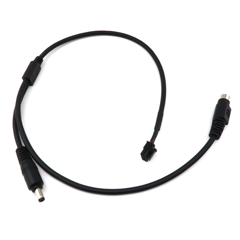 DC Power Splitter Audio Kabel 1 hun til 2 han