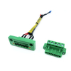 Conectores verdes do bloco de terminais com terminal de entrada de alimenta&ccedil;&atilde;o de 110v, conector de terminal de parafuso, conjunto de cabos, chicote de fios