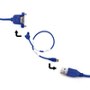 USB 3.0 A 유형 남성 - 패널 장착 나사가 있는 여성 연장 케이블 맞춤 주문 지원