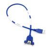 USB 3.0 A 유형 남성 - 패널 장착 나사가 있는 여성 연장 케이블 맞춤 주문 지원