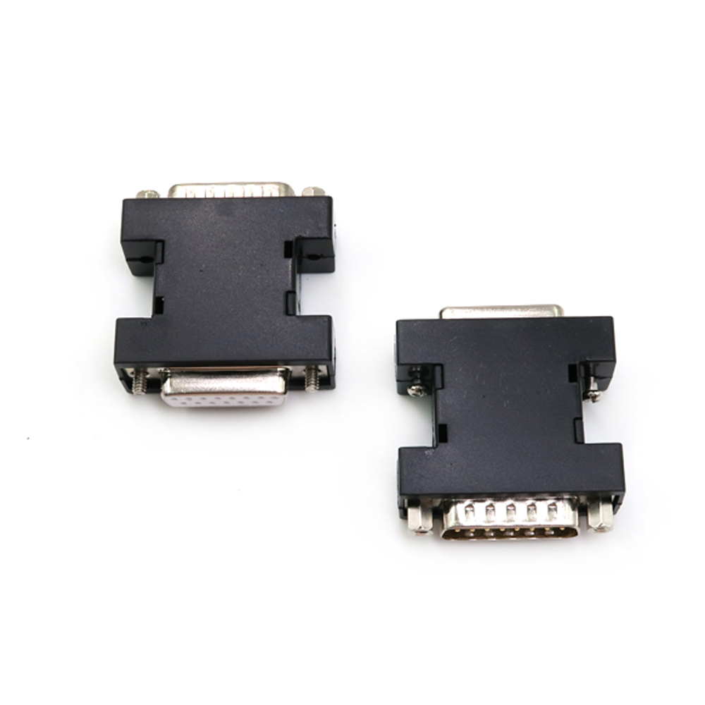 DB 쉘 D-SUB 커넥터 후드 DB15 암수 쉘