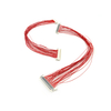 주문 조밀한 0.4mm 피치 30pin 빨간 소형 감언 LVDS 케이블 30pin 리본 철사 끝 케이블 어셈블리는 Led를 위해 적용되었습니다