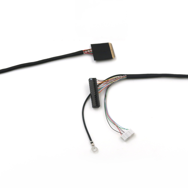 Niestandardowe złącze De 2.0mm lutownica LCD do laptopa LED IPEX kabel wyświetlacza 20 24 36 40 41 50 51 Pin kabel LVDS do panelu LCD